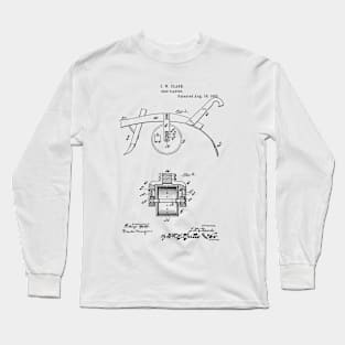 Seed Planter Vintage Patent Hand Drawing Long Sleeve T-Shirt